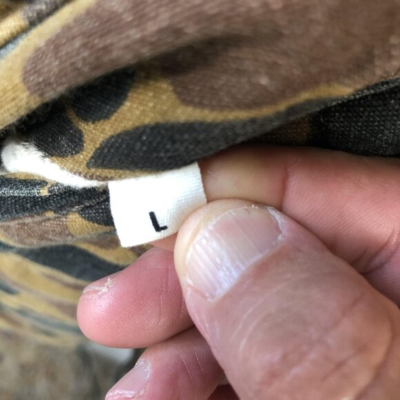 Reversible Hunting Jacket Mens Large Camo Blaze Orange Quilted Pockets Insulated - Picture 3 of 16